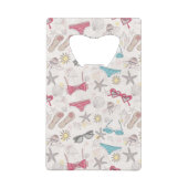 Cute Summer Abstract Pattern Creditkaart Flessenopener (Achterkant)