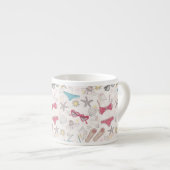 Cute Summer Abstract Pattern Espresso Kop (Voorkant rechts)