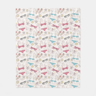Cute Summer Abstract Pattern Fleece Deken
