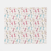 Cute Summer Abstract Pattern Fleece Deken (Voorkant (Horizontaal))