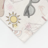 Cute Summer Abstract Pattern Fleece Deken (Hoek)