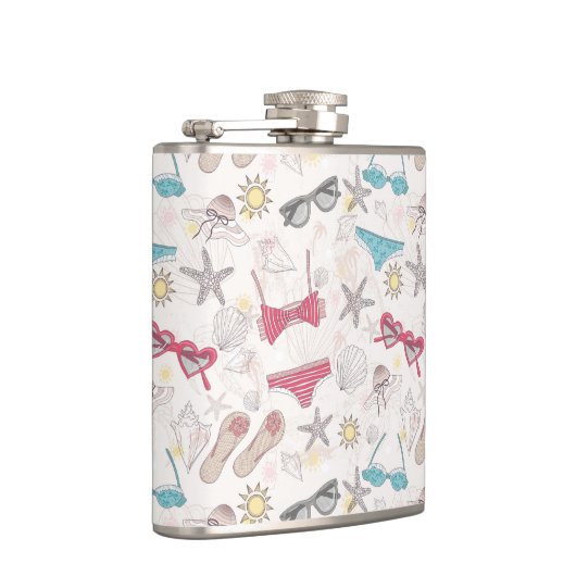 Cute Summer Abstract Pattern Heupfles (Rechts)