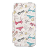 Cute Summer Abstract Pattern Incipio iPhone Portemonnee Hoesje (Voorkant Agenda)