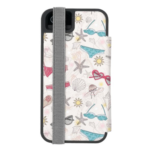 Cute Summer Abstract Pattern Incipio iPhone Portemonnee Hoesje (Agenda Achterkant)