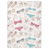 Cute Summer Abstract Pattern Klembord (Achterkant)