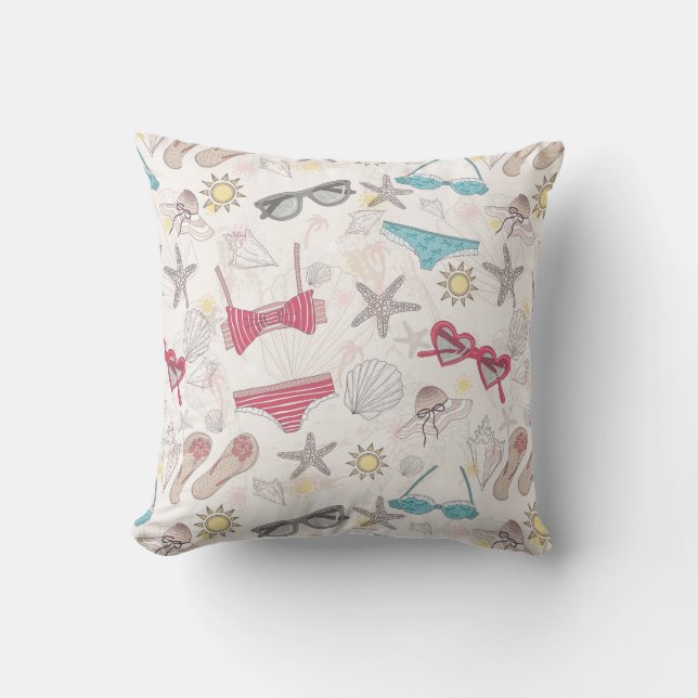 Cute Summer Abstract Pattern Kussen (Voorkant)