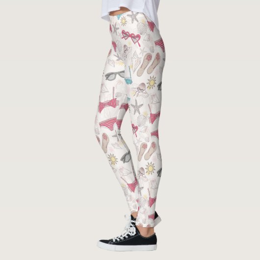 Cute Summer Abstract Pattern Leggings (Links)