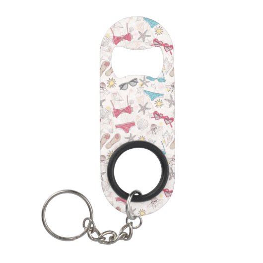 Cute Summer Abstract Pattern Mini Flessenopener (Voorkant)