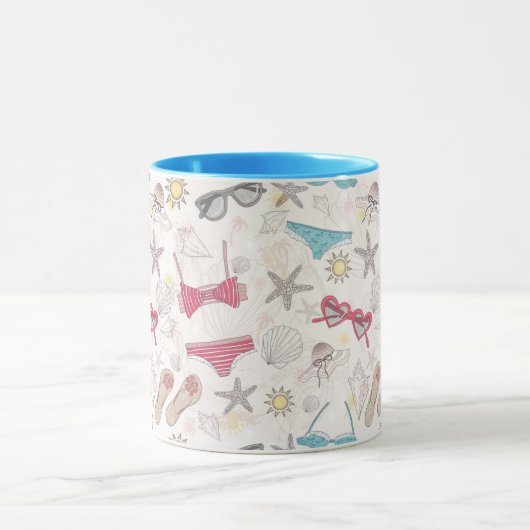 Cute Summer Abstract Pattern Mok (Midden)