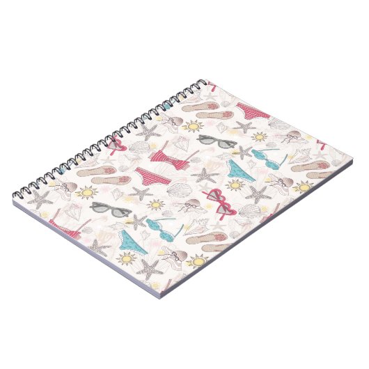 Cute Summer Abstract Pattern Notitieboek (Linkerzijde)