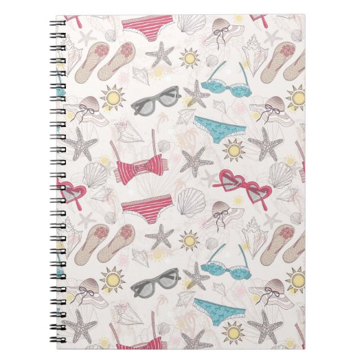 Cute Summer Abstract Pattern Notitieboek (Voorkant)