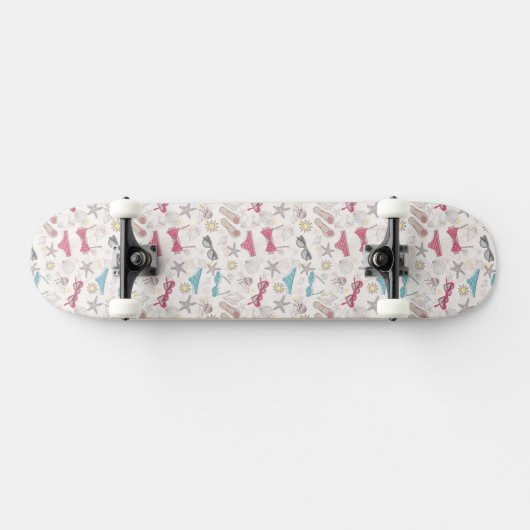 Cute Summer Abstract Pattern Skateboard (Horizontaal)