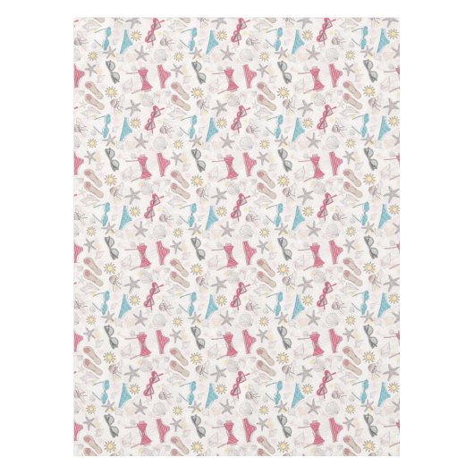 Cute Summer Abstract Pattern Tafelkleed (Voorkant)