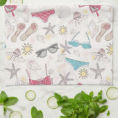 Cute Summer Abstract Pattern Theedoek (Gevouwen)