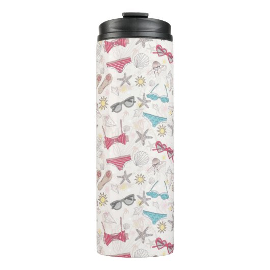 Cute Summer Abstract Pattern Thermosbeker (Voorkant)