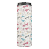 Cute Summer Abstract Pattern Thermosbeker (Achterkant)