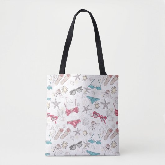Cute Summer Abstract Pattern Tote Bag (Voorkant)