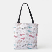 Cute Summer Abstract Pattern Tote Bag (Achterkant)