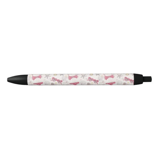 Cute Summer Abstract Pattern Zwarte Inkt Pen (Voorkant)