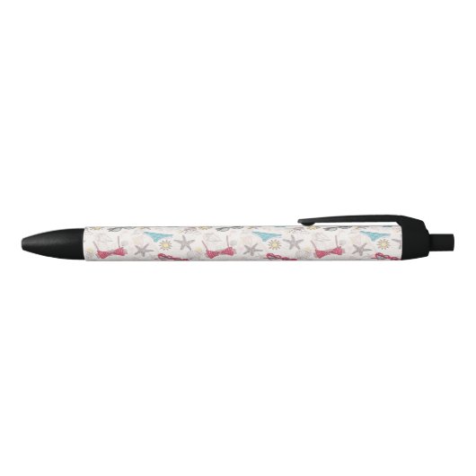 Cute Summer Abstract Pattern Zwarte Inkt Pen (Bovenkant)