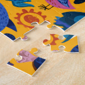 Cute Summer Animals Pattern Puzzle Gift Legpuzzel (Zijkant)