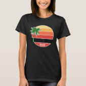 Cute Summer Beach Vacation Tees  Florida Miami Bea (Voorkant)