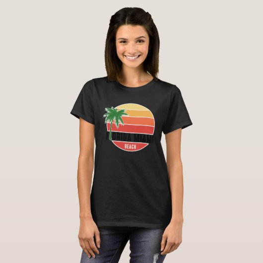 Cute Summer Beach Vacation Tees Florida Miami Bea (Voorkant volledig)