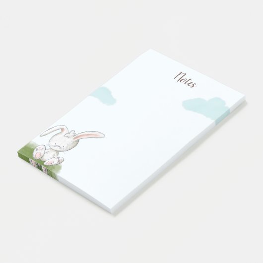 Cute Summer Bunny Rabbit elke dag Post-it® Notes (Schuin)