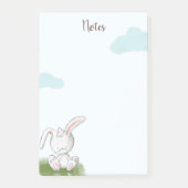 Cute Summer Bunny Rabbit elke dag Post-it® Notes (Voorkant)