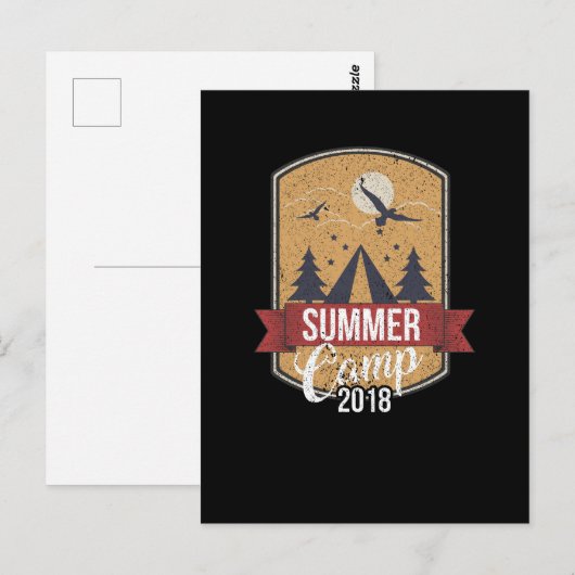 Cute Summer Camp 2018 for Campers Briefkaart (Voorkant / Achterkant)