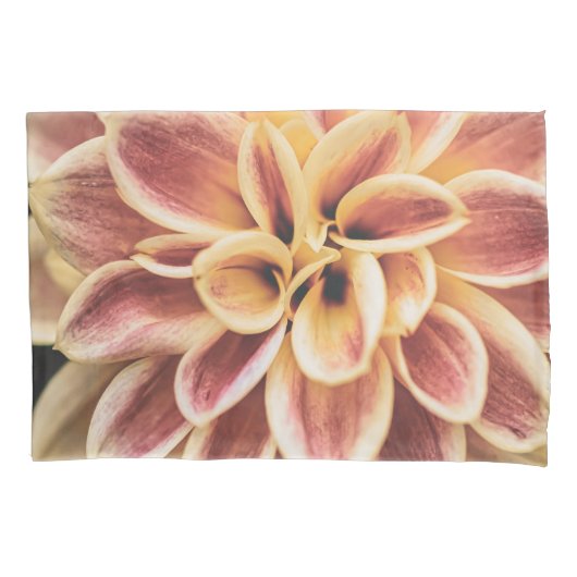 Cute Summer Dahlia Flower (Floral Art) Pillow Hoes (Voorkant-Links)
