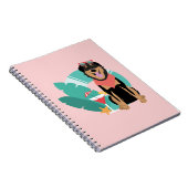 Cute Summer Dog met zonnebril Notitieboek (Rechterzijde)