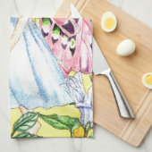 Cute Summer Fairy Kitchen Towel Theedoek (Quarter Fold)