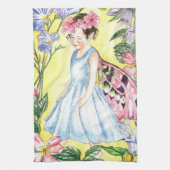 Cute Summer Fairy Kitchen Towel Theedoek (Verticaal)