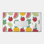Cute Summer Fruit Pattern Bureaumat (Keyboard & Muis)