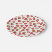 Cute Summer Fruit Strawberry Pattern Papieren Bordje (Gekanteld)