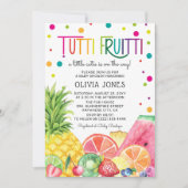 Cute Summer Fruit Tutti Fruitti Baby shower Kaart (Voorkant)