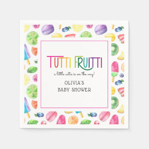 Cute Summer Fruit Tutti Fruitti Baby shower Servet