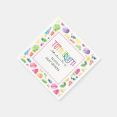 Cute Summer Fruit Tutti Fruitti Baby shower Servet (Hoek)