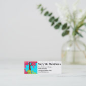 Cute Summer Fun Roze Bomen Visitekaartjes (Staand voorkant)