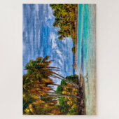 Cute  Summer Hawaiian Beach Waterverf Art Legpuzzel (Verticaal)