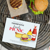 Cute Summer Picnic BBQ Fun QR Code Social Media Kaart