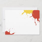 Cute Summer Picnic BBQ Whimsical Ketchup Mustard Kaart (Achterkant)