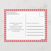 Cute Summer Picnic Trendy Cookout Whimsical Briefkaart (Achterkant)