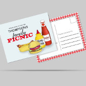 Cute Summer Picnic Trendy Cookout Whimsical Briefkaart