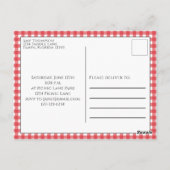 Cute Summer Picnic Trendy Cookout Whimsical Briefkaart (Achterkant)