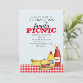 Cute Summer Picnic Trendy Cookout Whimsical Kaart (Staand voorkant)