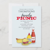 Cute Summer Picnic Trendy Cookout Whimsical Kaart (Voorkant)