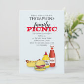 Cute Summer Picnic Trendy Cookout Whimsical Kaart (Staand voorkant)