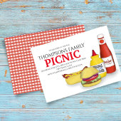 Cute Summer Picnic Trendy Cookout Whimsical Kaart